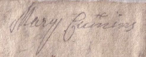 Sample of Hand of unidentified (scribe hatch)