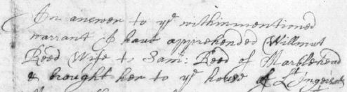 Sample of Hand of James Smith