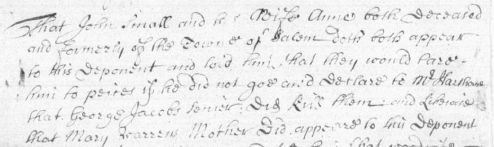 Sample of Hand of unidentified (scribe D)