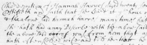 Sample of Hand of Unidentified (Unknown # 2)