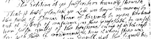 Sample of Hand of John Hale