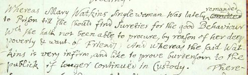 Sample of Hand of Samuel Sewall