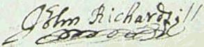 Sample of Signature of John Richards