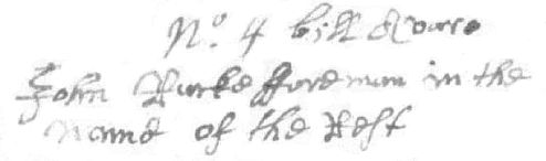 Sample of Hand of John Rucke