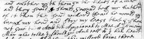 Sample of Hand of unidentified (scribe I)