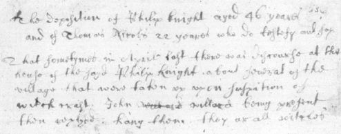 Sample of Hand of unidentified (Henery)