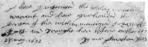 Sample of Hand of Jonathan Biles