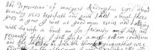 Sample of Hand of Ephraim Wilds