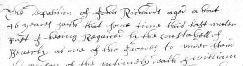 Sample of Hand of unidentified (scribe h)