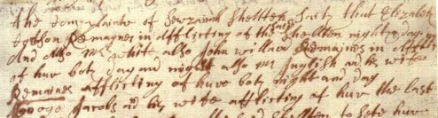 Sample of Hand of unidentified (scribe Sewzanah)